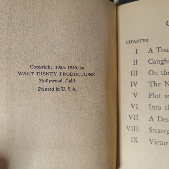 Disney MICKEY MOUSE IN THE FOREIGN LEGION #1428 VG, Big Little Books 1940 - Picture 7 of 16